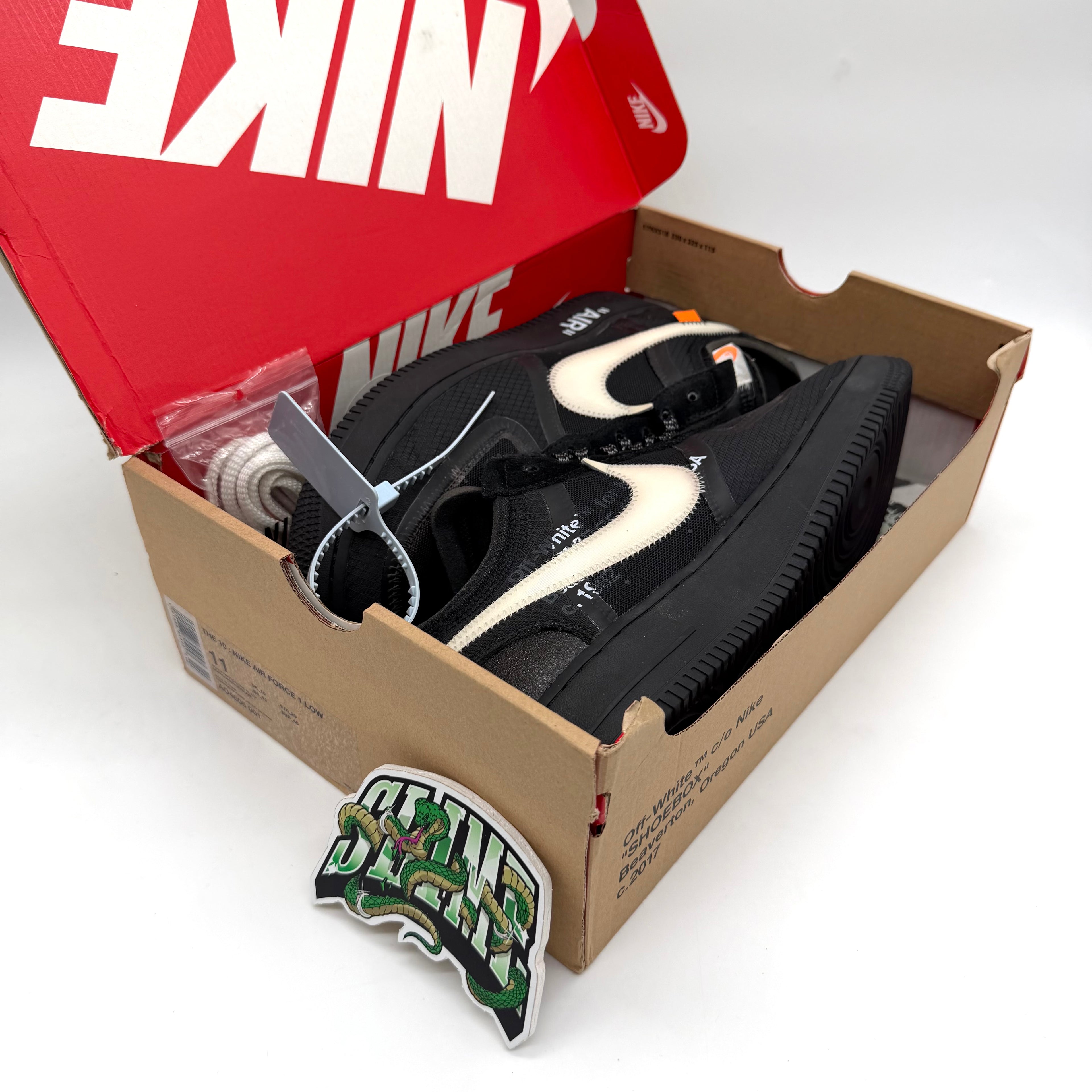 NIKE AIR FORCE 1 LOW X OFF-WHITE BLACK MESH 2018