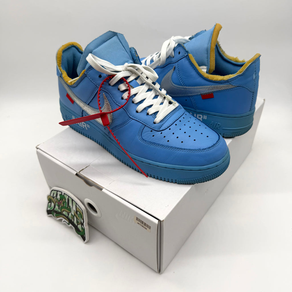 NIKE AIR FORCE 1 X OFF-WHITE UNIVERSITY BLUE MCA 2019