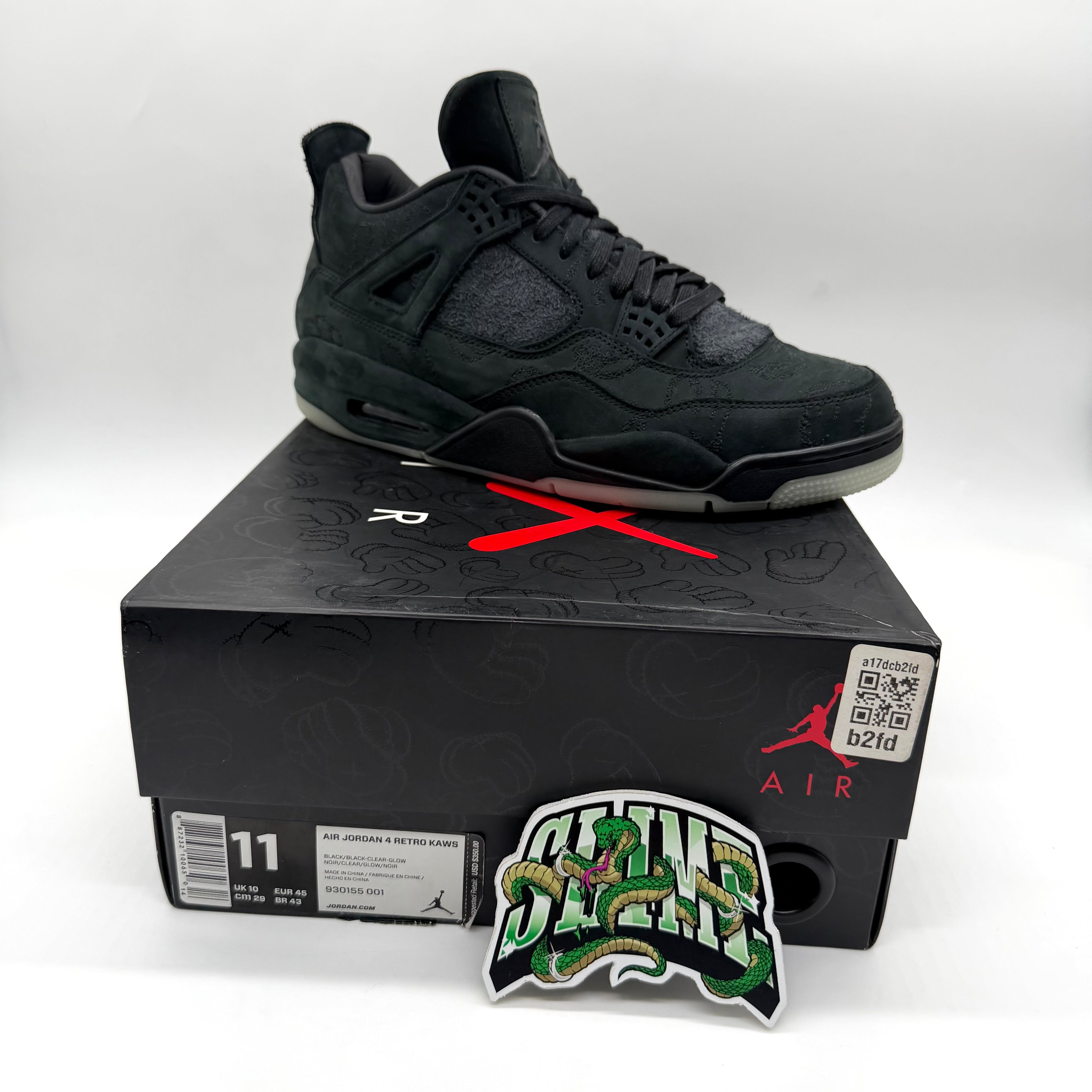 AIR JORDAN 4 RETRO KAWS BLACK 2017