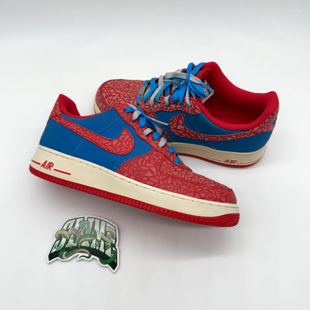 NIKE AIR FORCE 1 PHOTO BLUE HYPER RED 2013