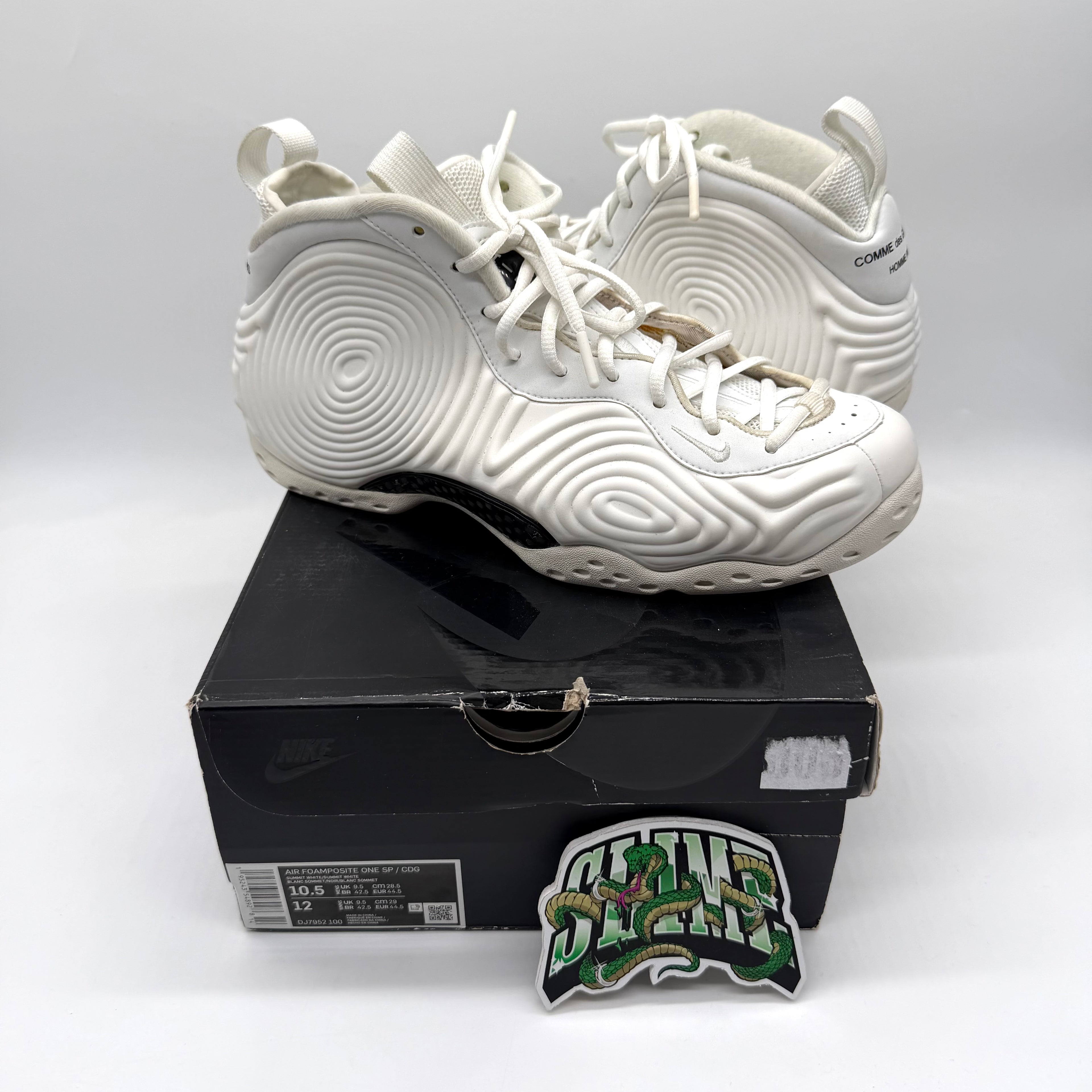 NIKE AIR FOAMPOSITE ONE X COMME THE GARÇONS BLACK 2021