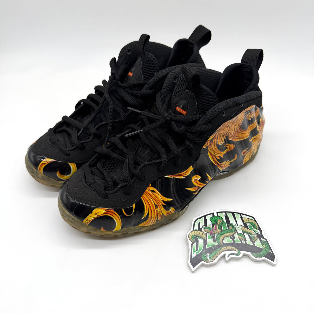 NIKE AIR FOAMPOSITE ONE X SUPREME BLACK 2014