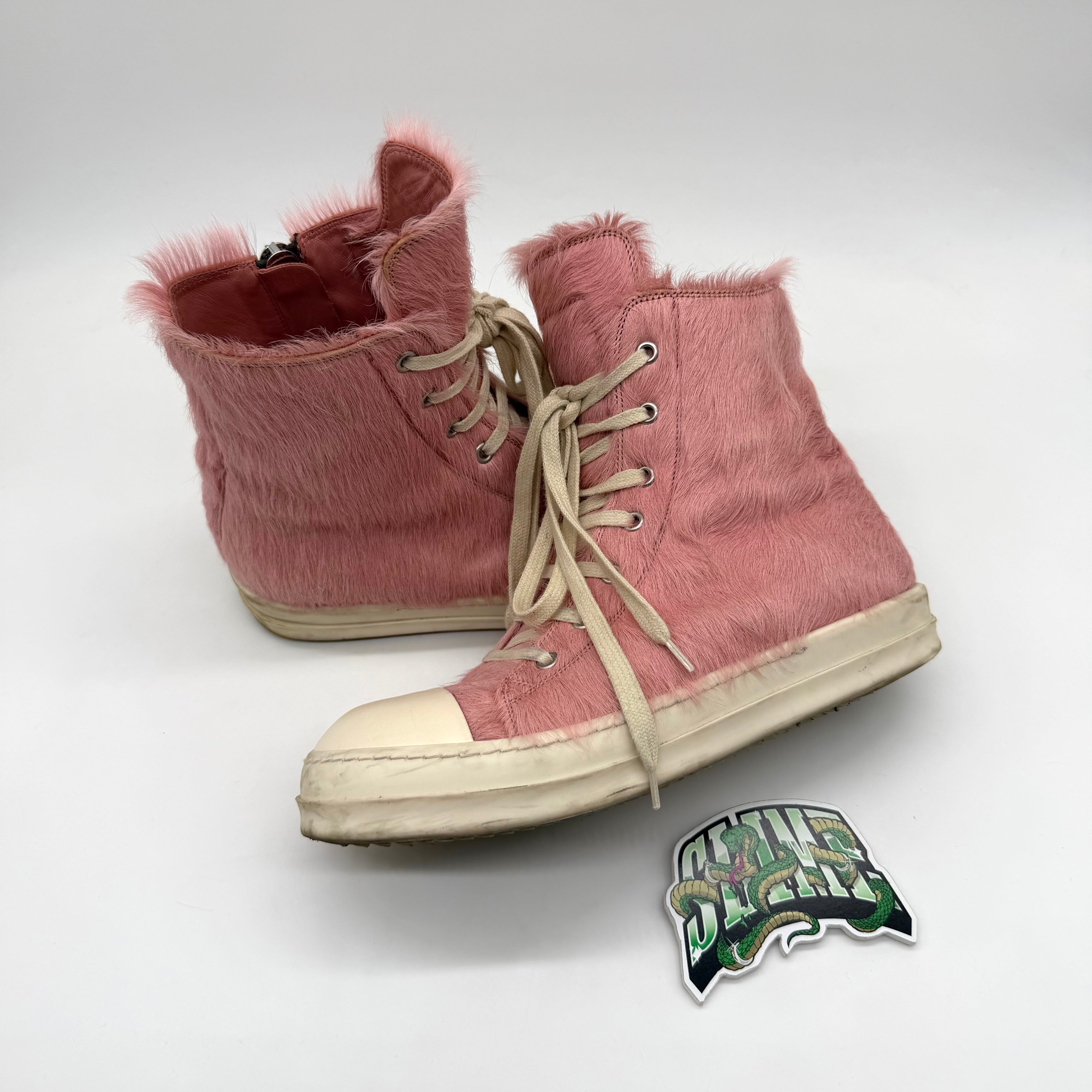 RICK OWENS RAMONES PINK FUR 2022