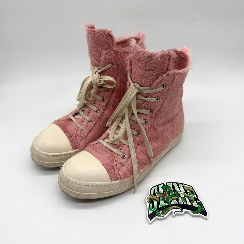 RICK OWENS RAMONES PINK FUR 2022