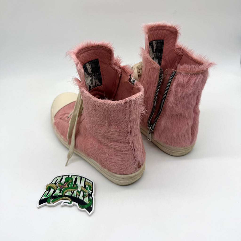 RICK OWENS RAMONES PINK FUR 2022
