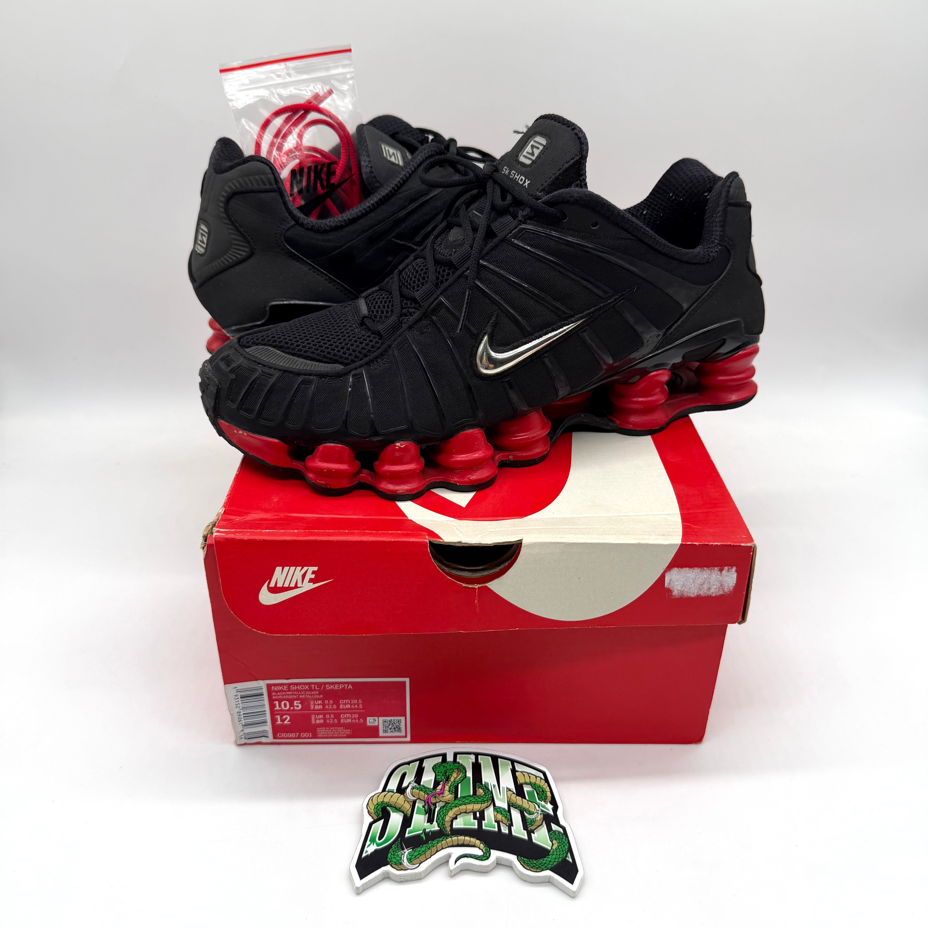 NIKE SHOX TL SKEPTA BLOODY CHROME 2019